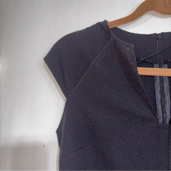 Zara Women’s Small Elegant Little Black Dress Knee or Above Back Slip - Picture 4 of 8